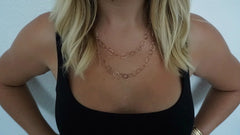 42" Rose Gold Link Chain Necklace