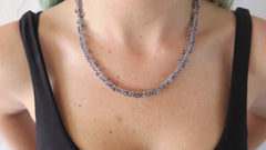 Iolite Rope Necklace