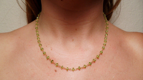 Peridot & Gold Vermeil Chain