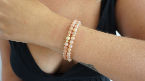 Sandstone Beaded Bracelets (Set of 2)