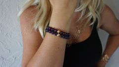 Large Amethyst Bracelet