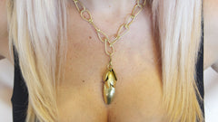 Gold Bud Pendent