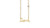 Yellow-Gold Plated Sterling Silver Love Necklace with Bezel Set Diamond